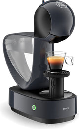 Close-up van de Krups KP170810 koffiecupmachine zwart, duurzaam hersteld.